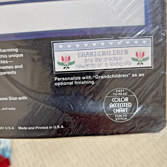 Dimensions Counted Cross Stitch craft Kit Precious Children Sampler #3609 NEW - Picture 4 of 5